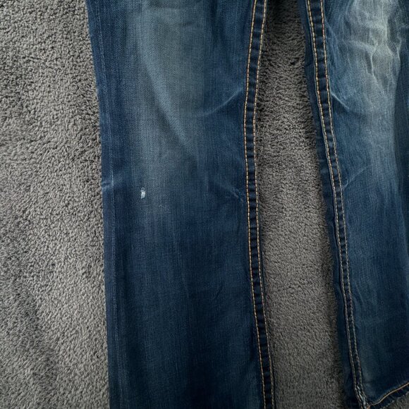 Big Star Liv Denim Jeans 27R USA Made Women Blue Pants Embroidered Western - Picture 6 of 16